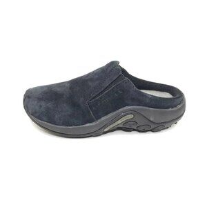 Merrell Jungle Slide Midnight Suede Clogs Black Comfort Slip-On Womens Size 7.5